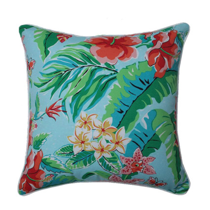 17" Tropical Paradise Square Pillow