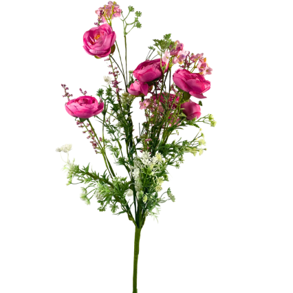 21" Ranunculus Filler Bush - Pink
