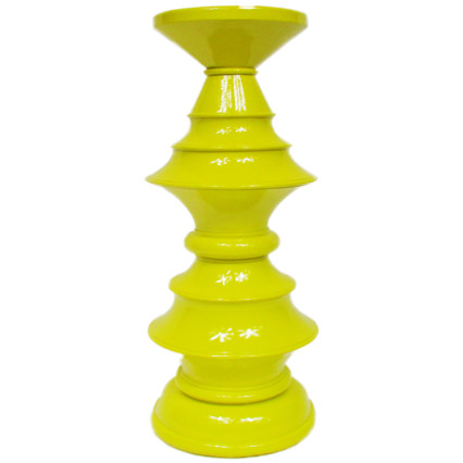 Whimsy Candle Holder - Yellow 14"