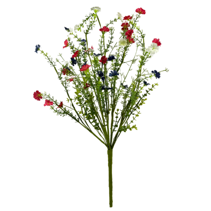 20" Patriotic Wildflower Bush