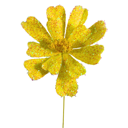 20" Frizzy Daisy Spray - Yellow