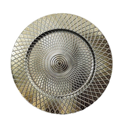 13" Mandala Charger-Gold