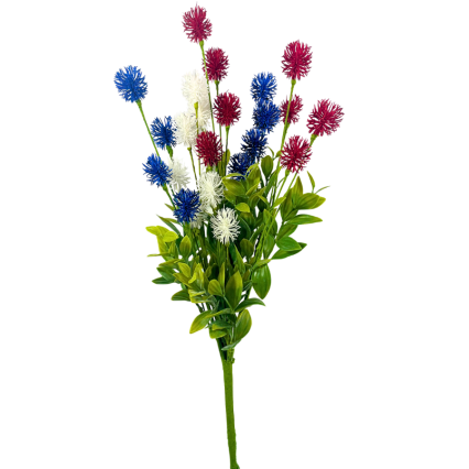 19" Red, White, and Blue Globosa Spray