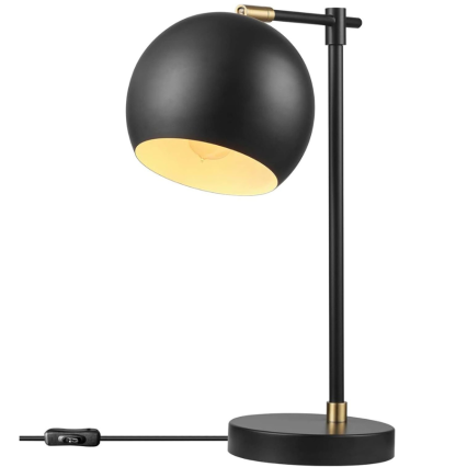 18" Globe Electric Charlotte Table Lamp - Matte Black