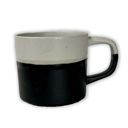 14 oz Mug - Black & Off White