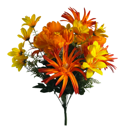 19" Orange & Yellow Bouquet