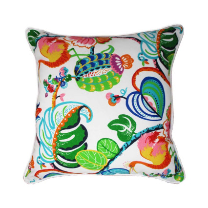 17" Tropical Fete Multi Outdoor Pillow
