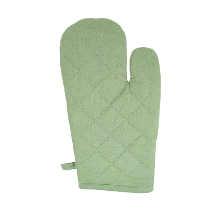 7"x12" Solid Quilted Oven Mitt- Forrest Green