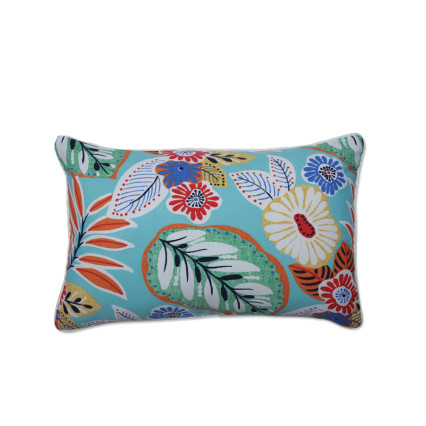 13" x 20" Marlow Aqua Outdoor Pillow