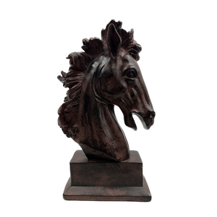 14.5" Horse Head Statue