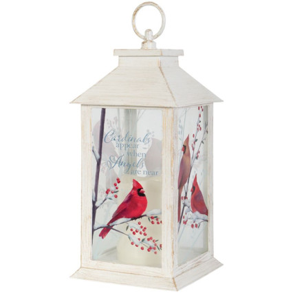12" Lantern-When Cardinals Appear
