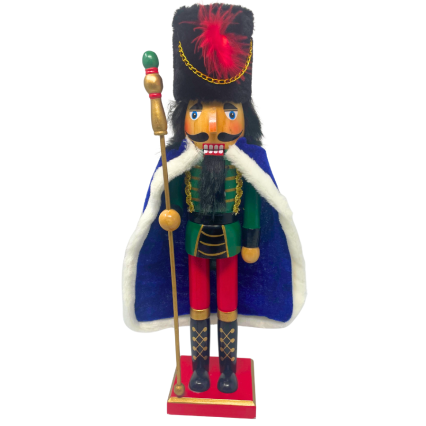 15" Velvet Coated Nutcracker