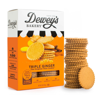 Dewey's Bakery Triple Ginger Thin Cookie