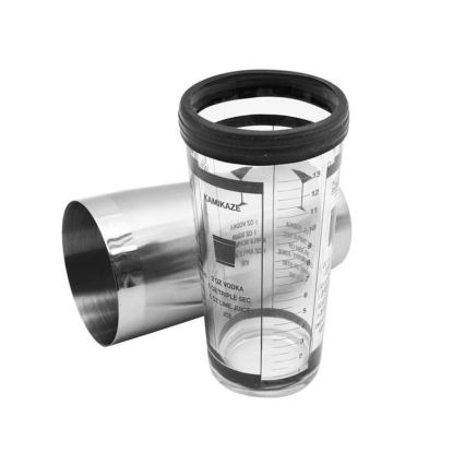 Oggi Glass-Stainless Steel Pro Recipe Shaker