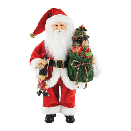 15" Bag Full of Toys Santa Claus