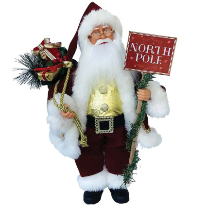15" North Pole Santa Claus