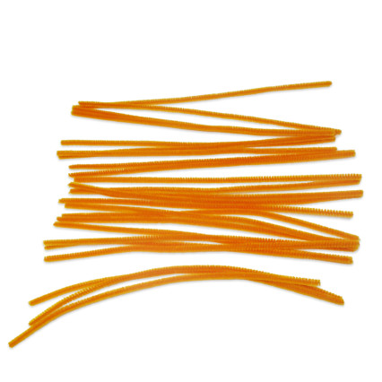 Chenille Stems 12" - Orange
