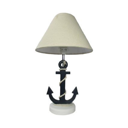 19.5" Navy Anchor Table Lamp