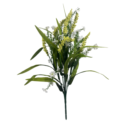 22" Gypso & Astilbe Bush - White