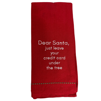 Dear Santa Dish Towel