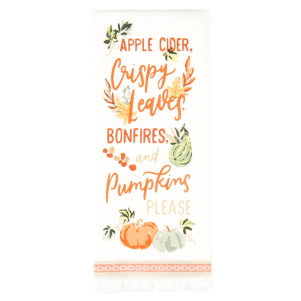 Autumn Afternoon Printed Dishtowel