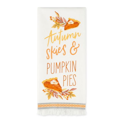 Autumn Skies & Pumpkin Pies Dishtowel