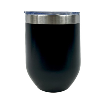 12oz Wine Tumbler-Black
