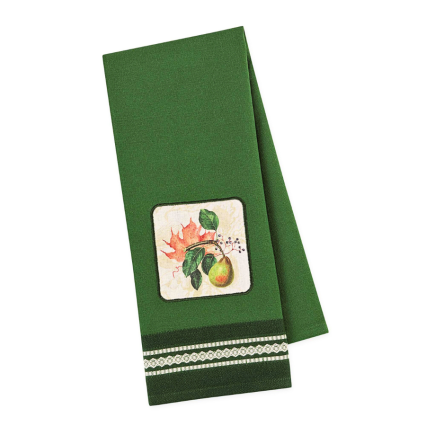 Pear Botanical Embellished Kitchen Towel