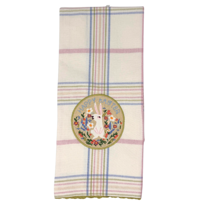 Happy Easter Embellished Tea Towel