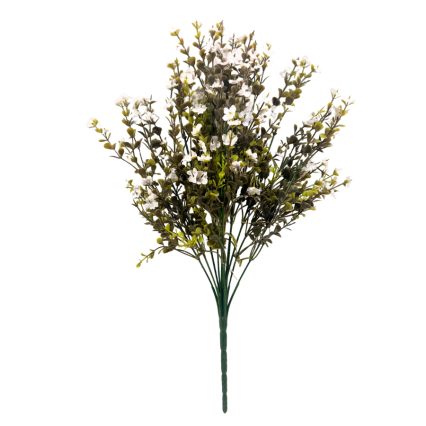 17" Forget Me Not Flower Bush - White