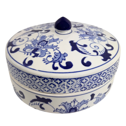 6" Chinoiserie Pot with Lid