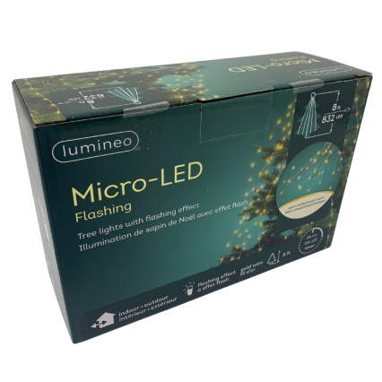 8FT Micro-LED flashing Lights