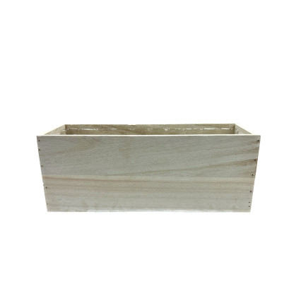 12" Wood Window Box - White Wash