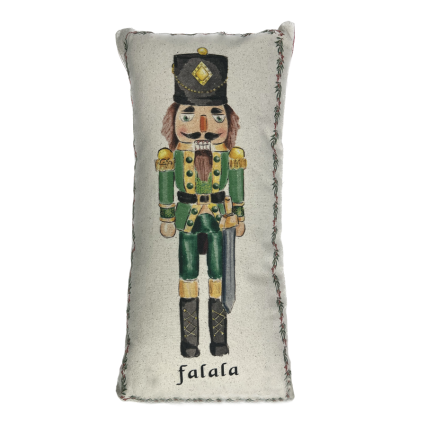 20"H Christmas Nutcracker Indoor Pillow- Falala