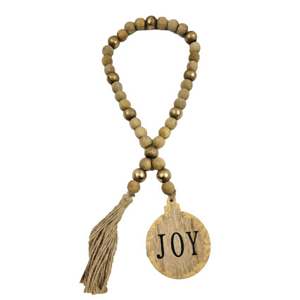 17"L Farmhouse Beads-Joy