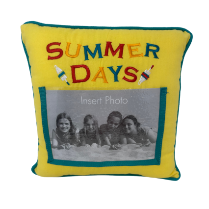 10" x 10" Summer Days Picture Throw Pillow