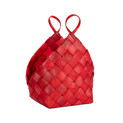 Red Woven Basket - 21"