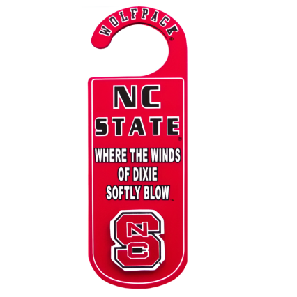 NC State Wolfpack Reversable Door Hanger