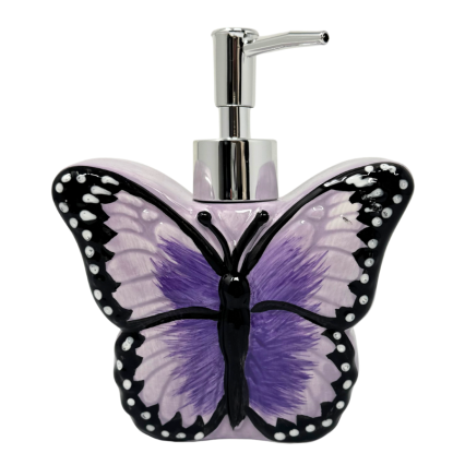 Purple Butterfly Soap Pump
