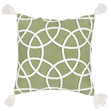 18" Lily Sage Geometric Accent Indoor Pillow