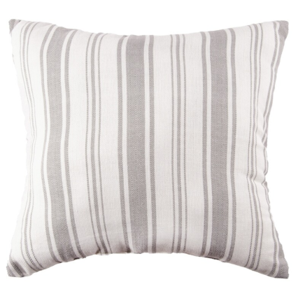 18" Savannah Stripe Gray Indoor Pillow
