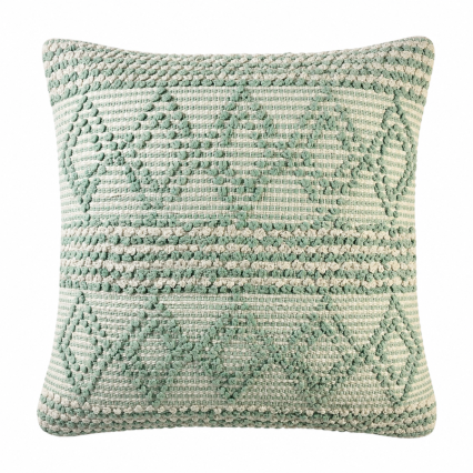 17" Textured Sage Diamond Indoor Pillow
