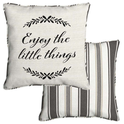 18" Oceantex Pillow-Enjoy The Little Things