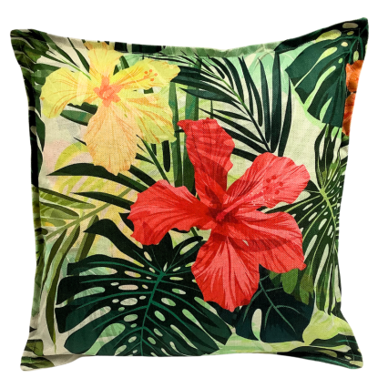 17" Jungle Flower Pillow