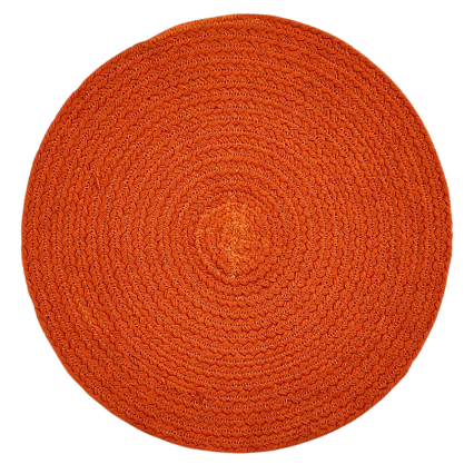 15" Essex Round Placemat- Sienna Orange