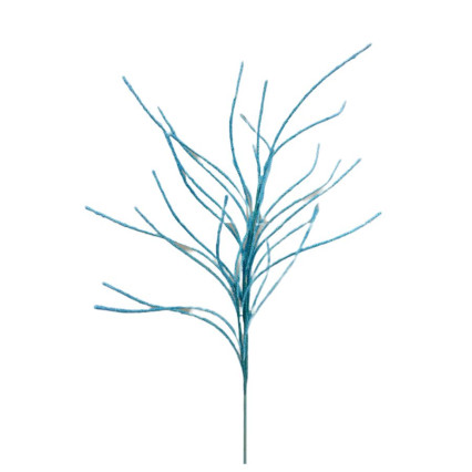 30" Glitter Twig Spray - Blue