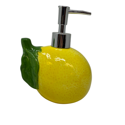 18 oz Ceramic Lemon Soap Pump