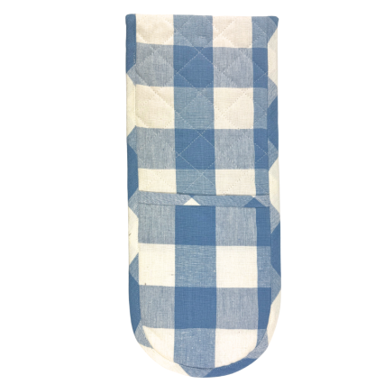 Double Oven Mitt- Blue