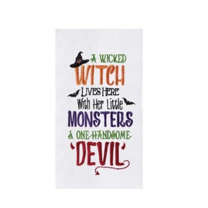 Witch Monsters Devil Flour Sack Towel