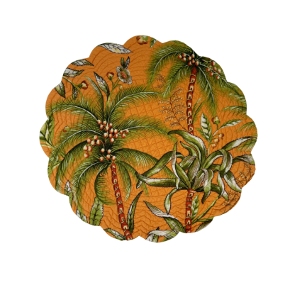 Barbados Sunset Reversable Round Placemat